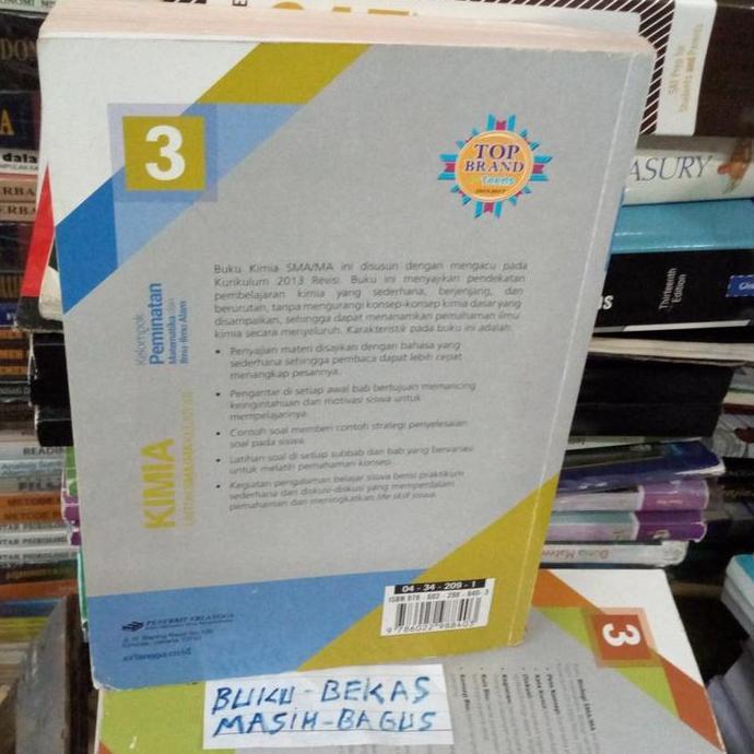 Kimia untuk SMA kelas 12 Erlangga original bekas