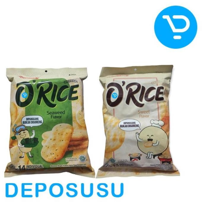 Fnbb- Krice K'Rice O'Rice Orice Delfi Orion Rice Crackers Snack Original / Sweet & Seaweed