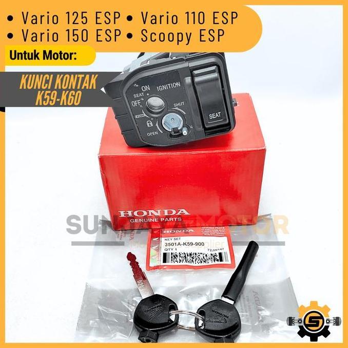 Kunci Kontak Set K59 Keyset Original Honda Vario 125 New Vario 150 Led Scoopy Esp Vario 110 Esp Kunc