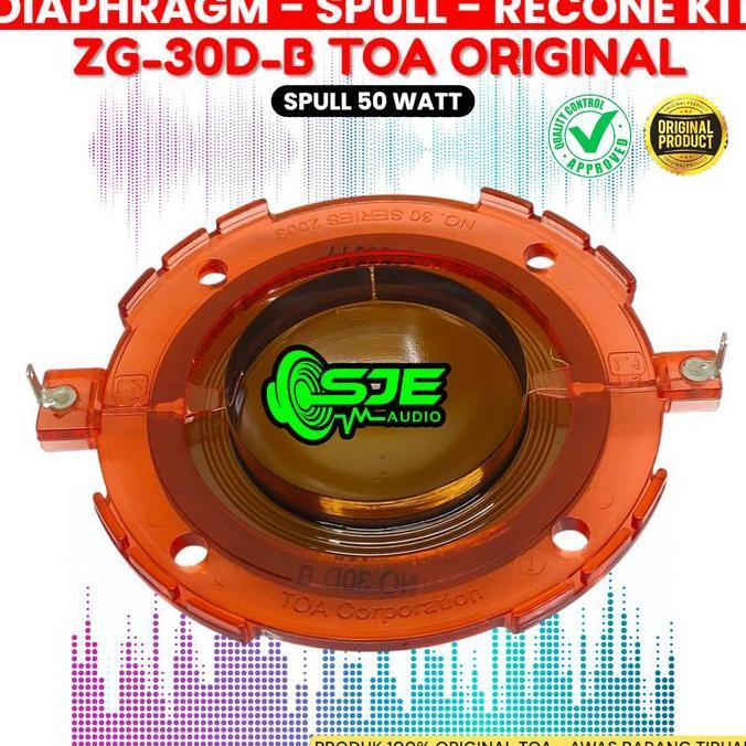 DIAPHRAGM SPUL TOA ZG-30D-B 50W 25W SPULL TOA ZG30DB 50 W FOR CORONG SPEAKER ZH-5025B ZH-5052BM ZH-6