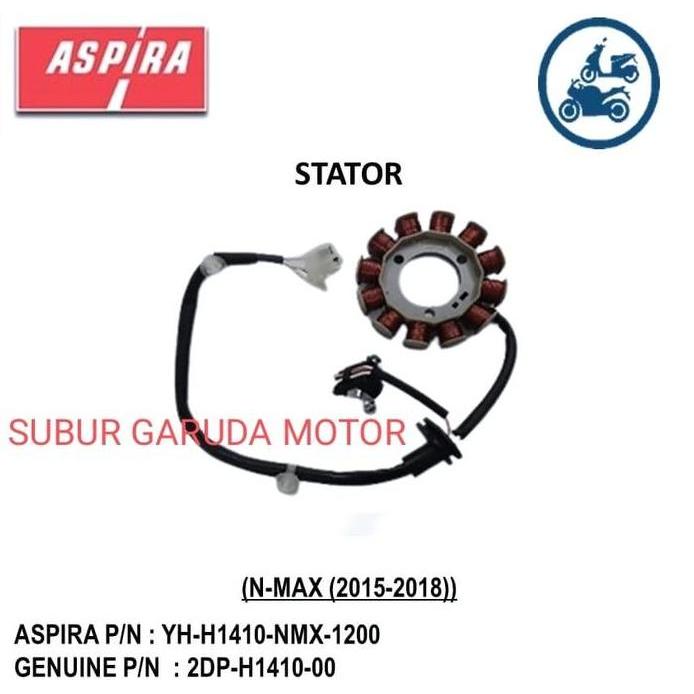 SPUL SET NMAX N MAX 2015-2018 MERK ASPIRA SPULL LAMPU DENGAN PULSER