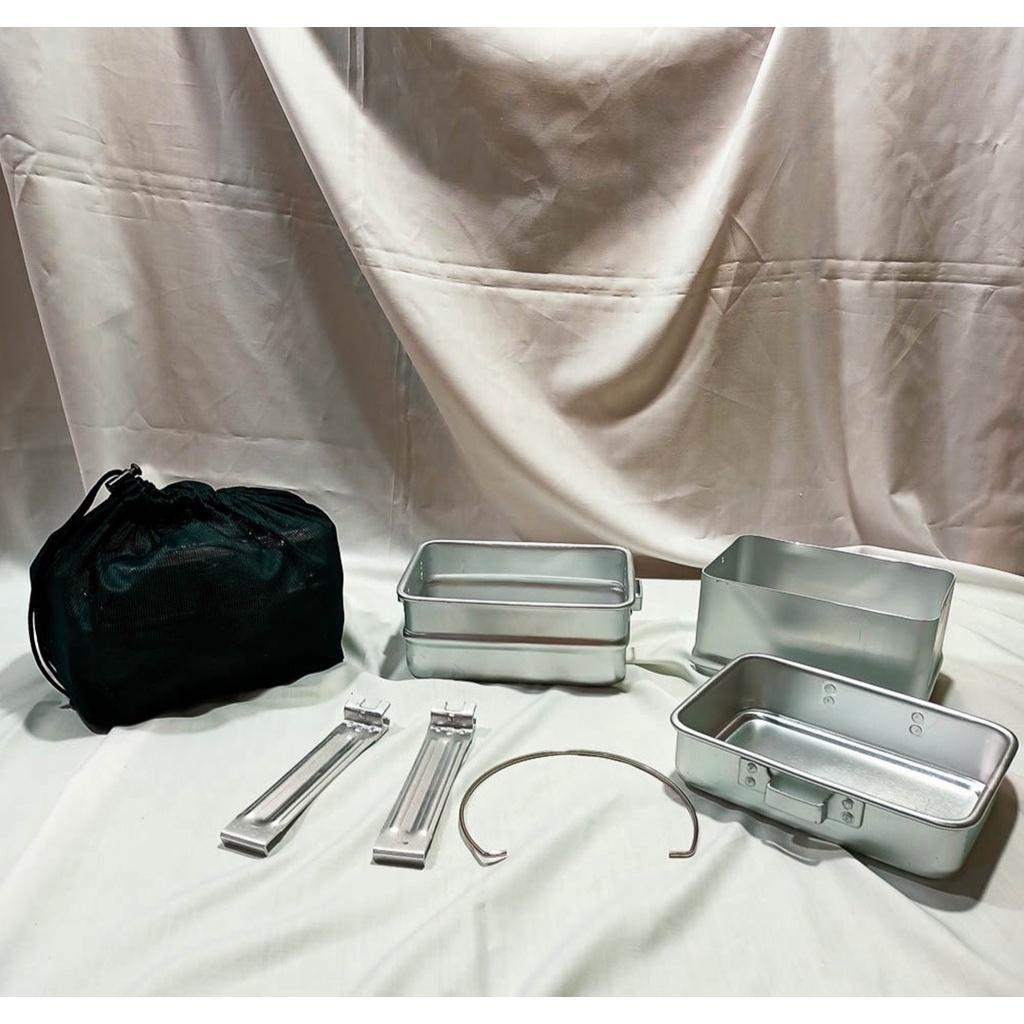 Nesting Kotak Tni/ Alat Masak Camping/ Cooking Set Kotak/ Nesting Tni