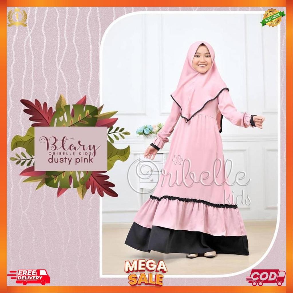 Gamis Syar'I Anak | Baju Muslim Anak Perempuan Terbaru Umur 10-12 Tahun [L6]