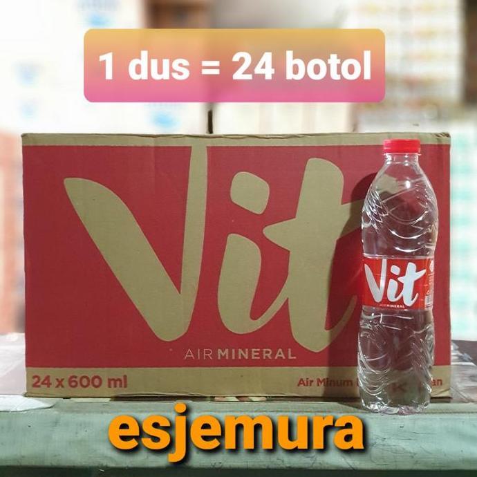 Vit Botol 600 ml per dus / Air Mineral Aqua