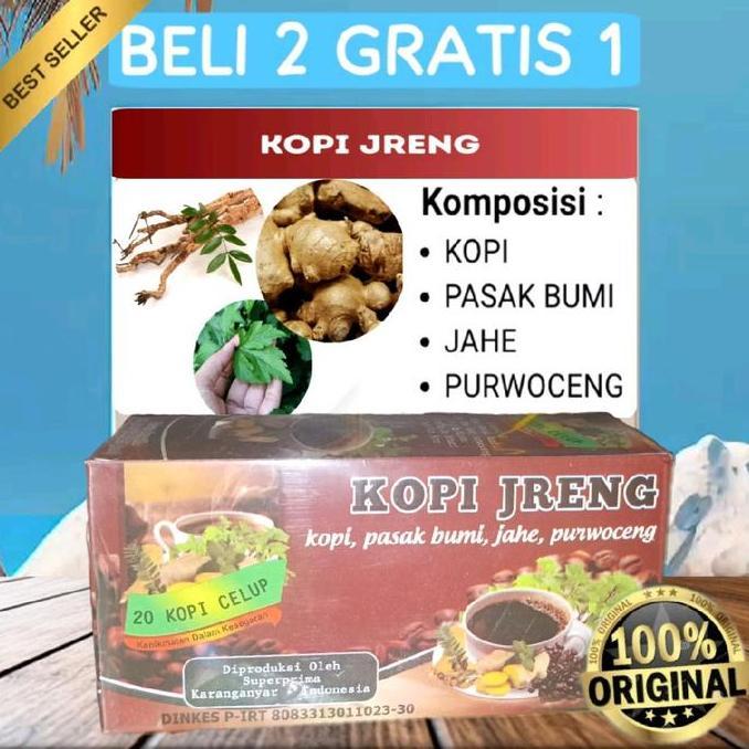 KOPI JRENG ORIGINAL 20 Kantong Kopi Celup Plus Herbal