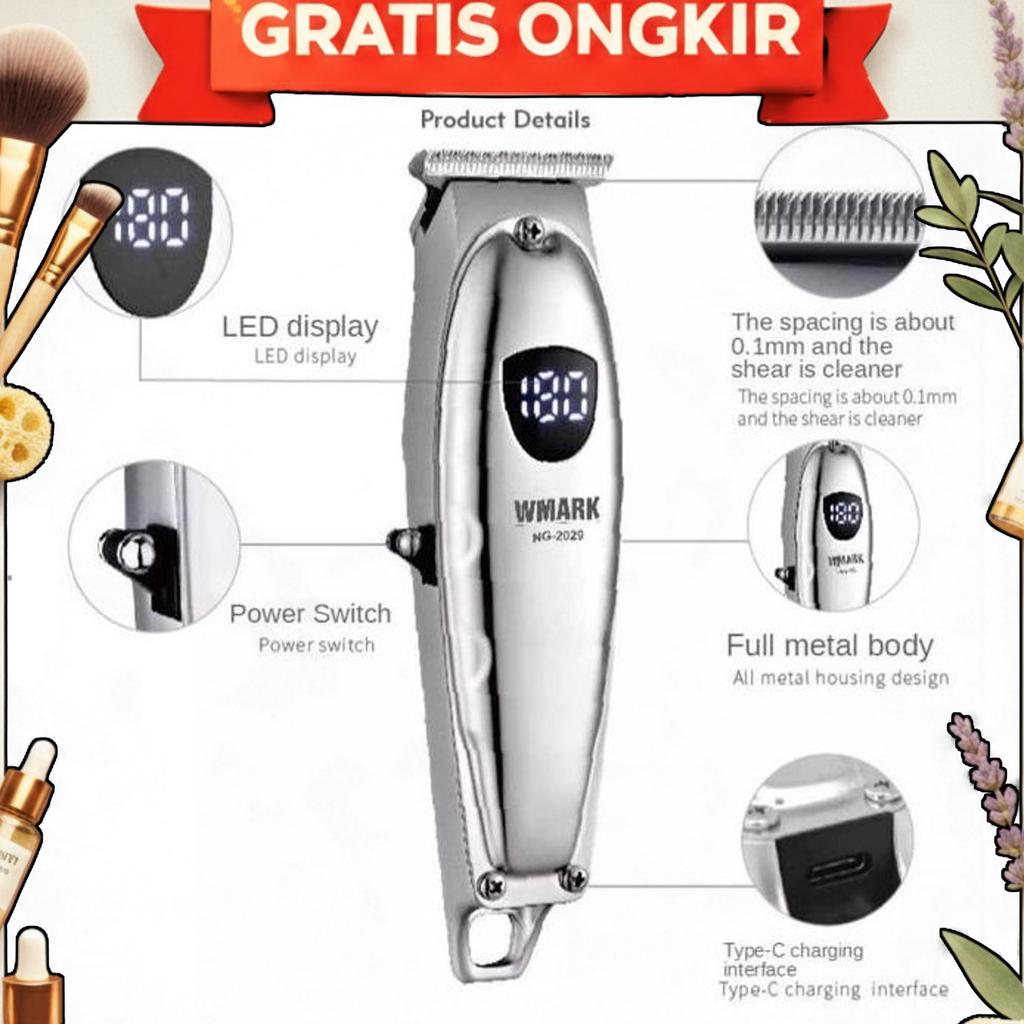 Wmark Ng 2029 Hair Trimmer Wmark Profesional / Trimmer Wmark 2029 / Mesin Cukur Rambut