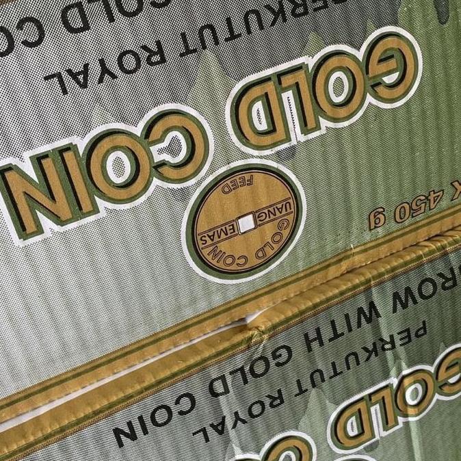 Bridwoi- (Grab Gojek Only) Gold Coin Perkutut Kutut Dus Isi 20 Bungkus
