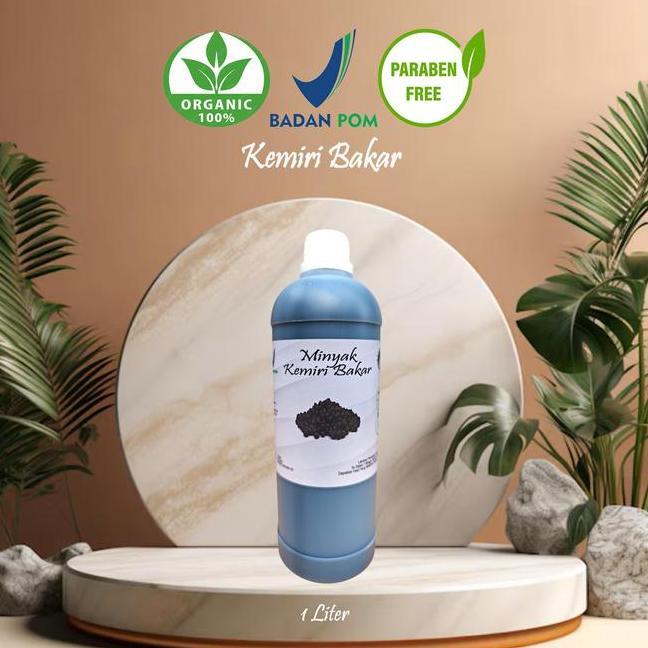 Kemiri Hair Oil Hitam Gold Organik Perawatan Rambut Rontok Menebalkan Rambut