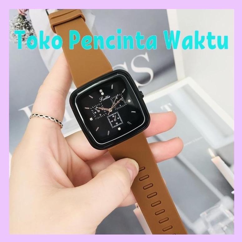 PROMO WBS Jam Tangan Pria Wanita Sport Chrono Korea Fashion Quartz Silikon Rubber Analog Watch