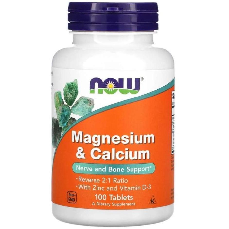NOW FOOD MAGNESIUM CALCIUM ZINC D3 VIT MAGNESIUM KALSIUM ZINC D3 100T