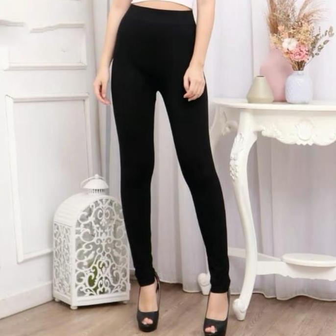 Wmn- Legging Hw Wanita/Legging Lembut/Legging Panjang/Legging Tebal/Hw Hitam Lembut Nyaman Putih
