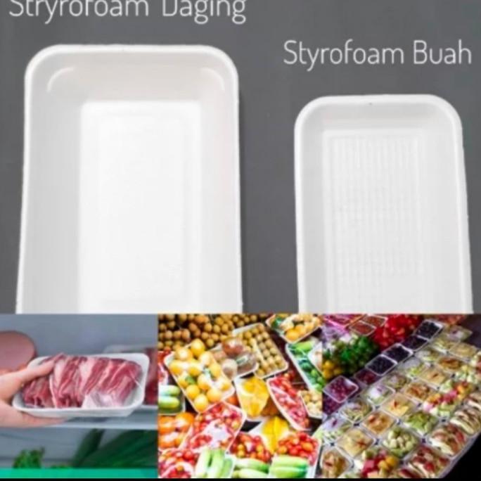 FOAM TRAY TR-1 STYROFOAM TRAY BUAH TR 1 / TR1 ISI 250 PCS
