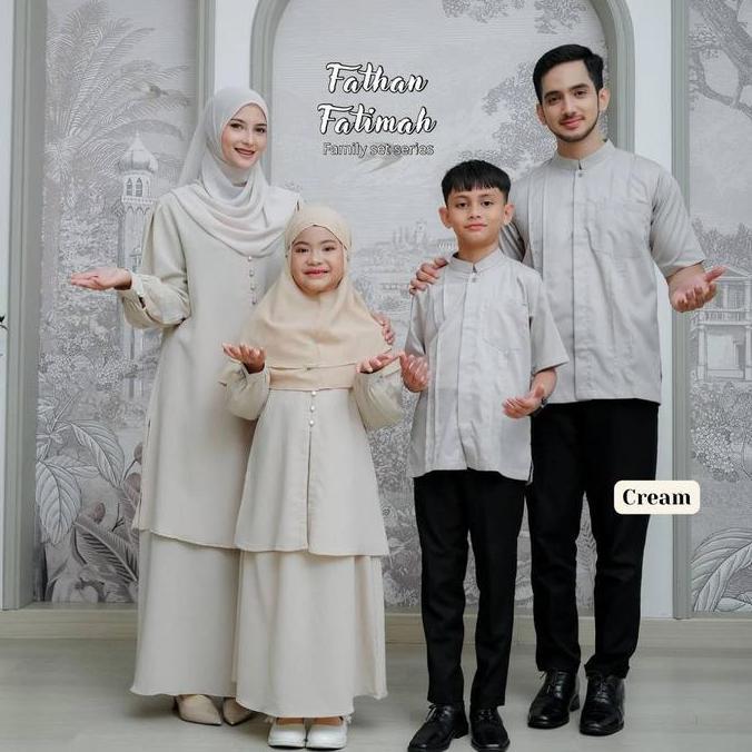 RiskiRich Fathan Fatimah Krem Sarimbit Keluarga Lebaran 2026
