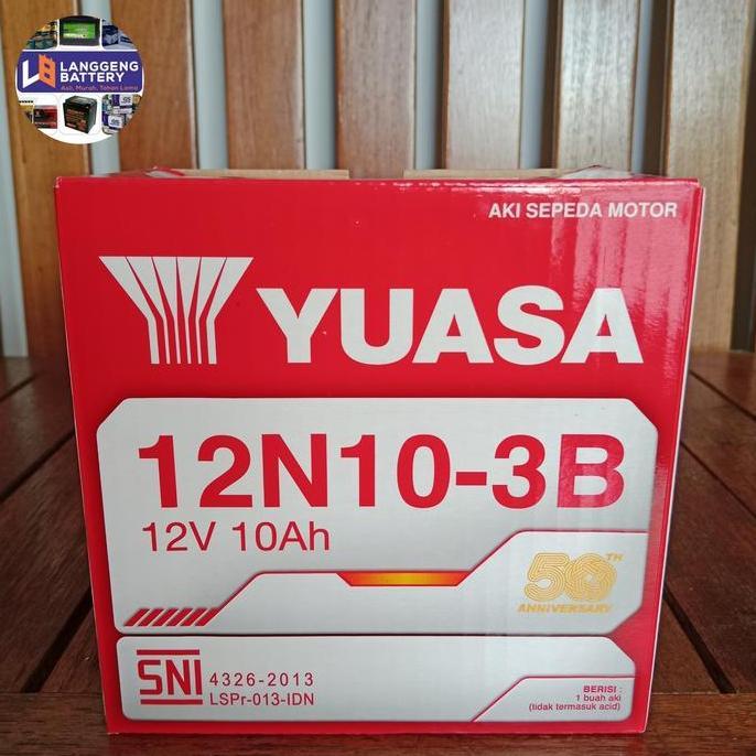 Promo Aki Motor Binter Mercy YUASA 12N10-3B 12 volt 10 Ah Diskon
