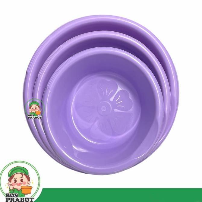 Cleanbit- Baskom Plastik Beranak Isi 3 Pcs / Baskom Pink / Baskom Ungu