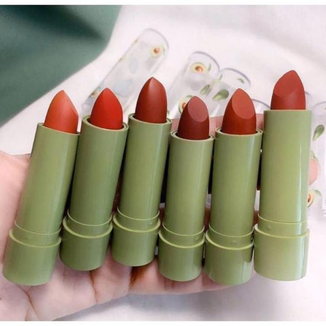 Papupi- [ 1Lusin ] Lipstik Hasaya Girl Avocado / Lip Matte Hasaya 12Pcs