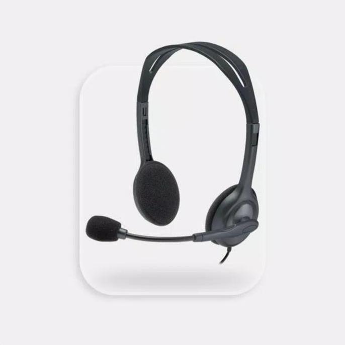 Gemgem- Logitech Stereo Headset H111 - H111 Koneksi Jack Audio - Logitech H111 - H111 Logitech