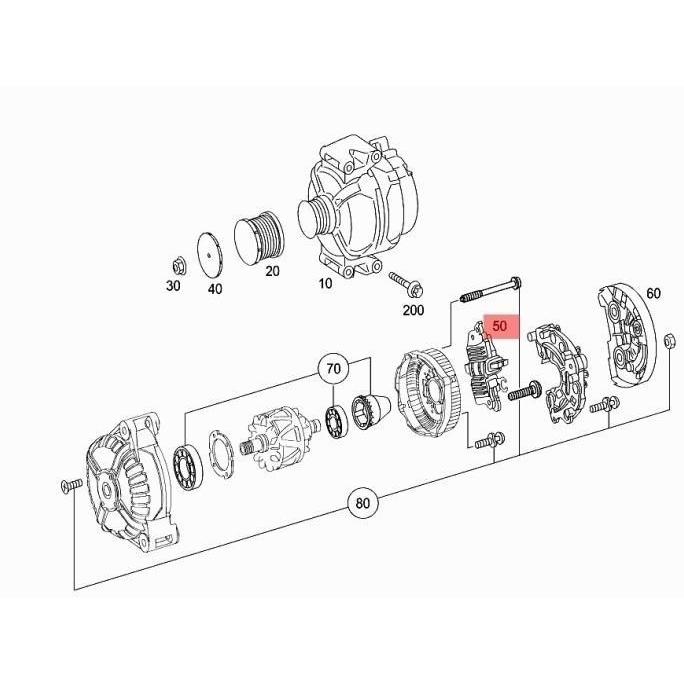 Promo ODM AFTERMARKET IC ALTERNATOR REGULATOR A0031542506 UNTUK MOBIL MERCEDES BENZ W211 Diskon