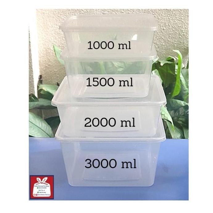 Thinwall Square 3000ml / Thinwall Kotak 3000ml. Isi 25pcs