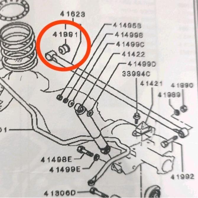 Bushing Sway Bar Belakang Pajero Sport Baru
