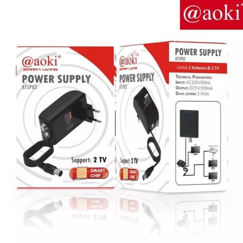 CUCI GUDANG Booster Antena Tv Aoki / Booster Tv Smart Aoki ATSP02