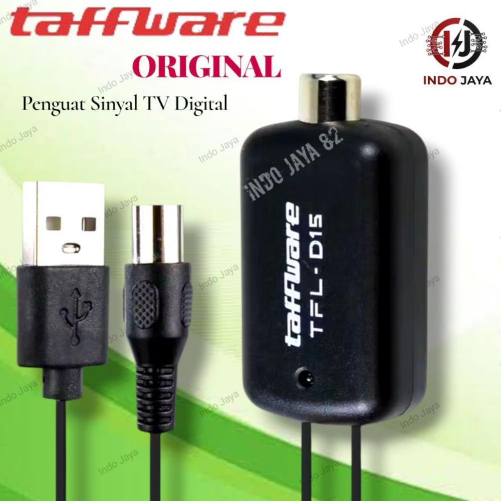 TERMURAH Penguat Sinyal TV Digital Booster TV penguat Sinyal Set Top Box Taffware Original