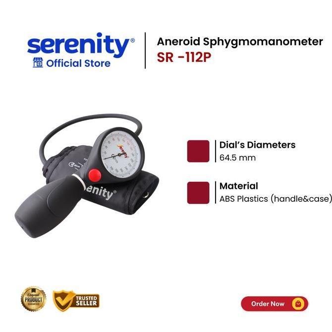 LAPAKJAJAN33 - SERENITY TENSI METER MANUAL SR-112P | ALAT TENSI DARAH MANUAL AKURAT | ANEROID TENSI 