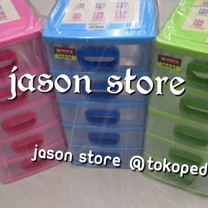 Laci plastik/Rak serbaguna Estima Maxi Lion Star susun 5