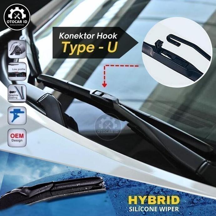 Wifer Hybrid Suzuki Carry Futura Karet Wiper Frameless Kaca Mobil Premium