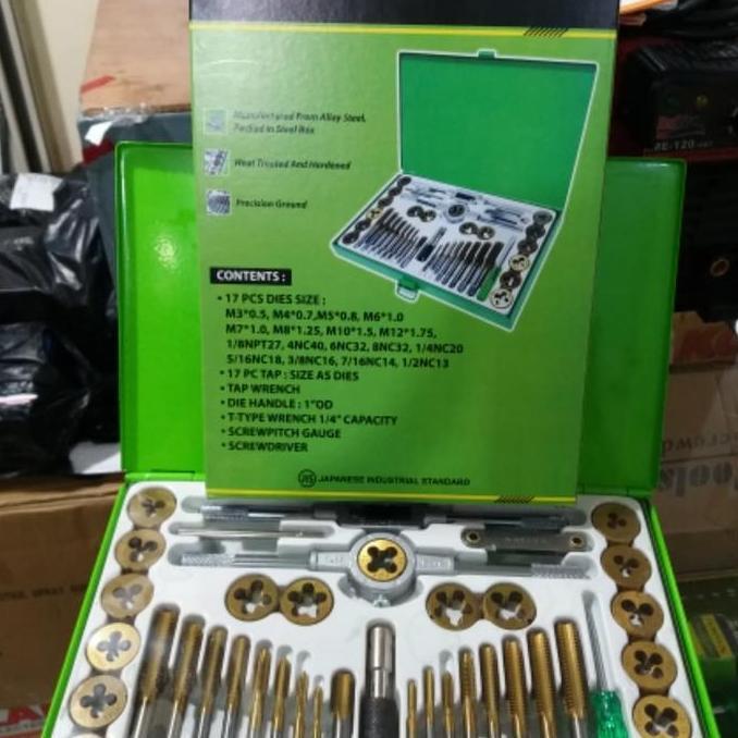 BAJANTEKNO HAND TAP SET TEKIRO HAND TAP TEKIRO SET 40 PCS TAPS AND DIES TEKIRO