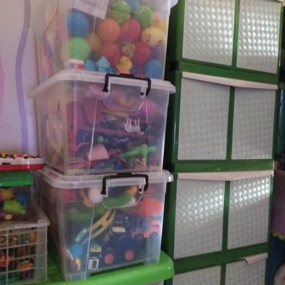Box Container CB 52 Liter EZY Transparan Shinpo Kontainer Baju Plastik