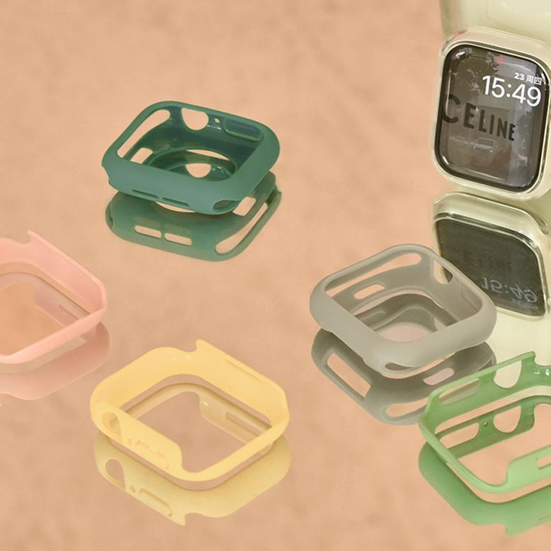 pengiriman cepat Colorful Candy Case Cover for Apple Watch IWatch Ultra/SE 3 2 49mm Series 11 10 9 8