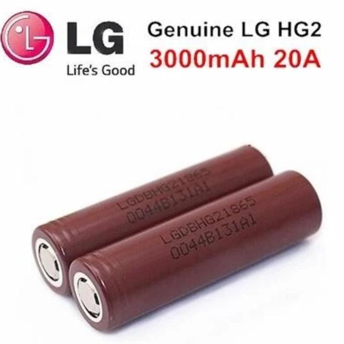 Baterai 18650 Batere Laptop Real 3000mah - Batere Cas Rechargable Battery 18650HG2