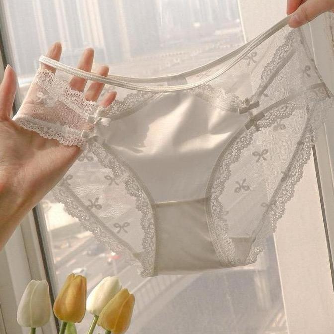 AI46 >> JC126 CD Wanita Celana Dalam Satin Sexy Soft Motif Pita Ribbon Kualitas Bagus Pendek Dewasa