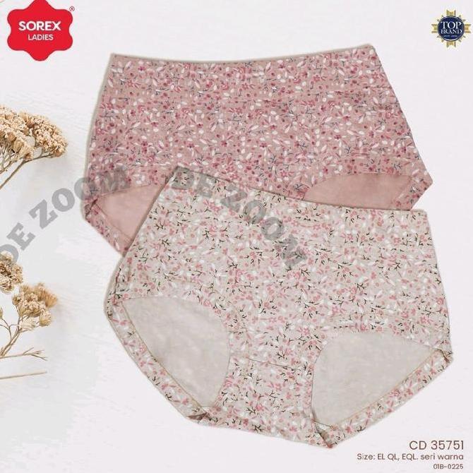 AV43 - CD SOREX 35751 Celana Dalam wanita Motif Bunga size XL-3XL