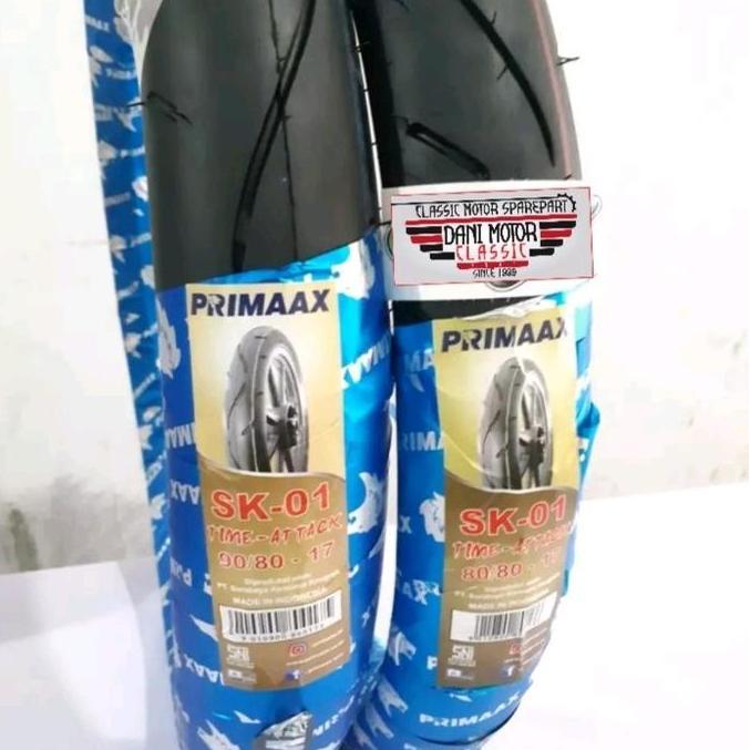 Terlaris Ban Luar Primax Sk01 Sepasang Ukuran 90/80 Dan 80/80 Ring 17