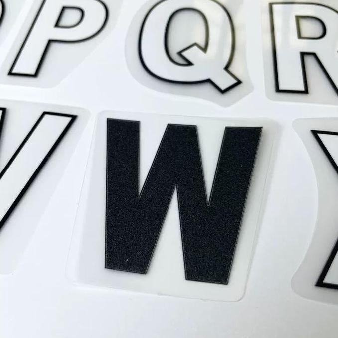 Pootbol- Nameset Hk Custom Font Epl Liga Inggris 2023-2026 New Season White Putih
