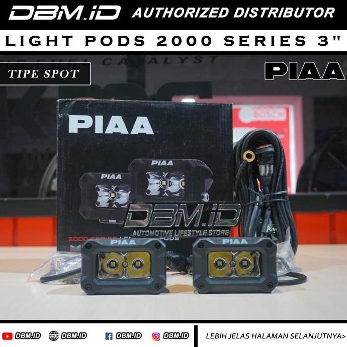 Promo Lampu Sorot Mobil PIAA Light Pods 2000 Series 3 inch SPOT Kit Diskon