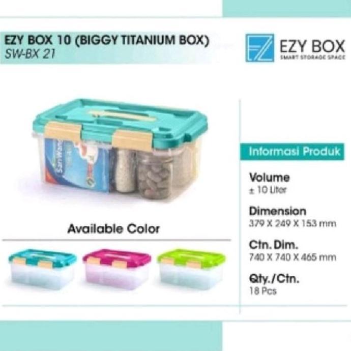 EZY : EZ10 BOX CONTAINER SERBAGUNA 10 LITER EZ 10 STORAGE BOX