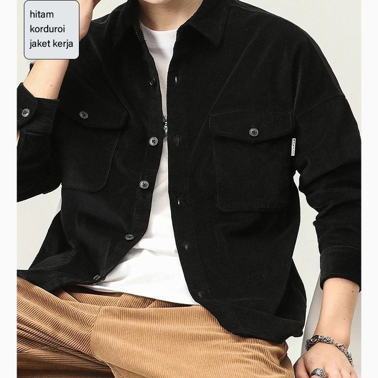 DISKON BESAR jaket corduroy pria jumbo jaket pria keren jaket truckerwork jaket corduroyjaket cordur