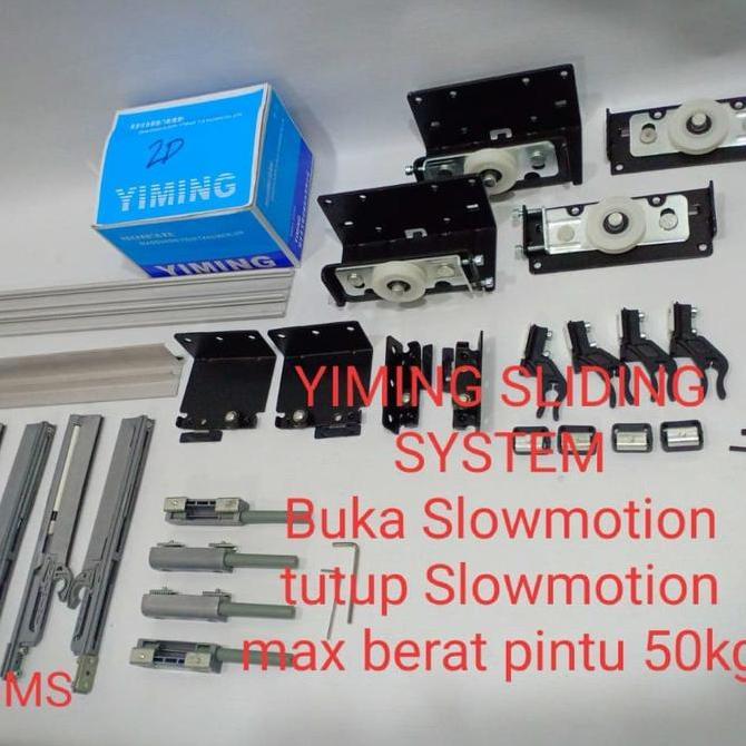 PROMO - Roda sliding YIMING 3 DOOR, Roda lemari geser YIMING 2 PT