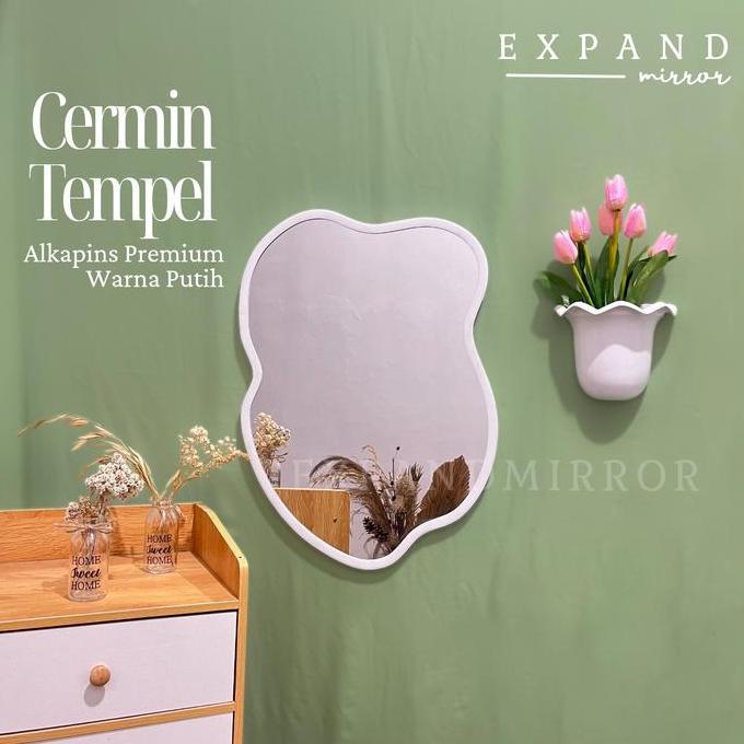 PROMO - cermin estetik / cermin dinding/ cermin tempel /kaca gantung / kaca tempel