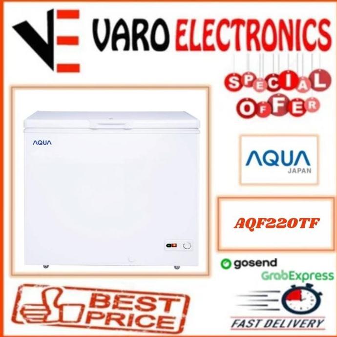 AQUA CHEST FREEZER AQF-220TF AQUA FREEZER BOX AQF220TF AQF220 220TF (TERBAIK) (TERBARU) (TERMURAH)