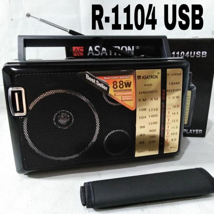 TERMURAH - ASATRON R1104 USB RADIO PORTABLE