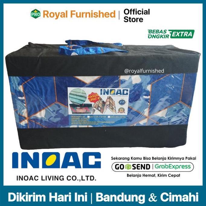 PROMO DISKON - Kasur Lipat 4 Inoac Rebounded Plus Tas 90x200x10 Go-Send