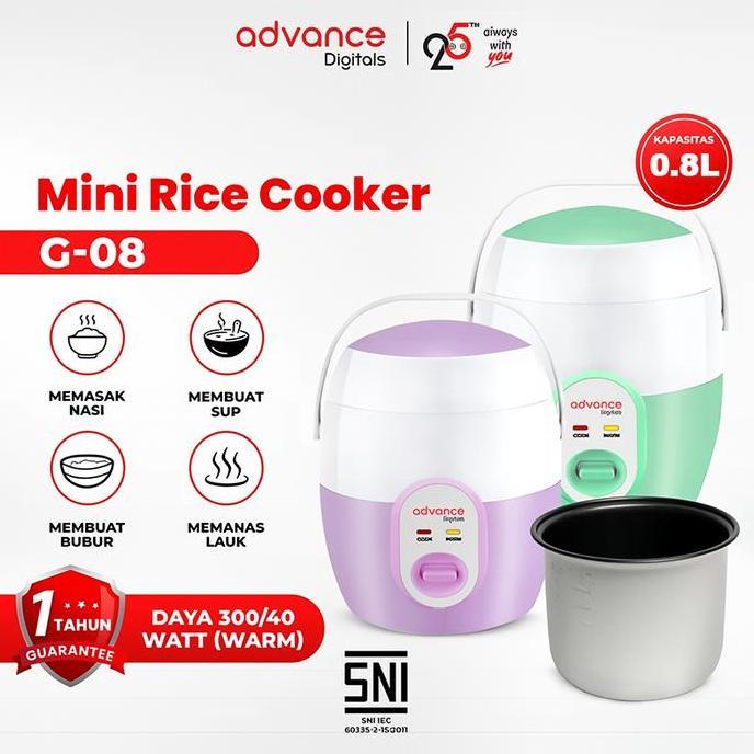 ferdyshp991 - advance rice cooker .8 liter g-8 rice cooker mini magic com kecil rice cooker low watt