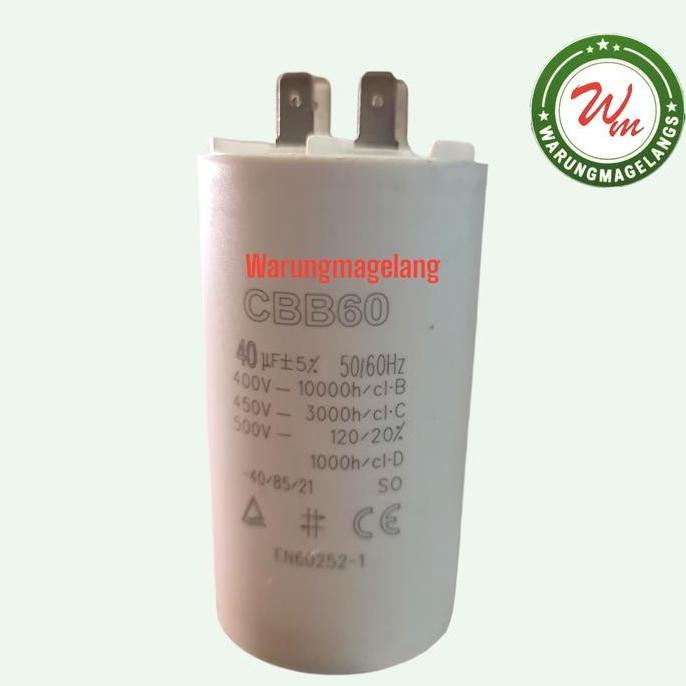 Kapasitor capasitor 4 pin for pompa summersibel celup inoto cbb60 40 uf