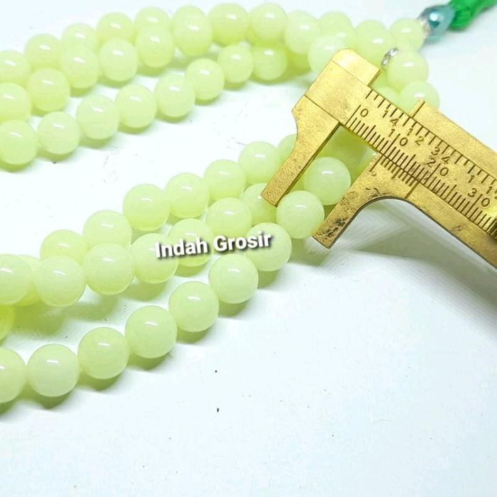 (Termurah) Batu Posfor Pospor Hijau Bercahaya Tasbih 10Mm 99Butir Asli Batu Fosfor Hijau Bestseller