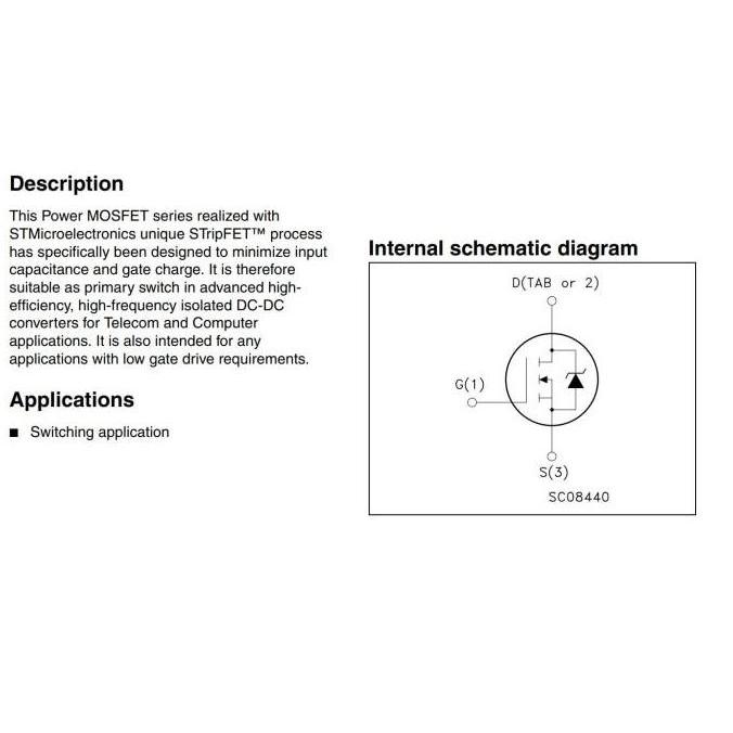 STP75NF75 N-channel 75V MOSFET P75NF75 75NF75 TO220