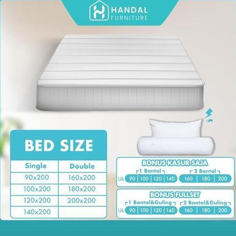 Kasur Springbed Ocean Gracia 100x200, 120x200, 160x200, 180x200, 200x200, Firm Keras Mampu Menopang 